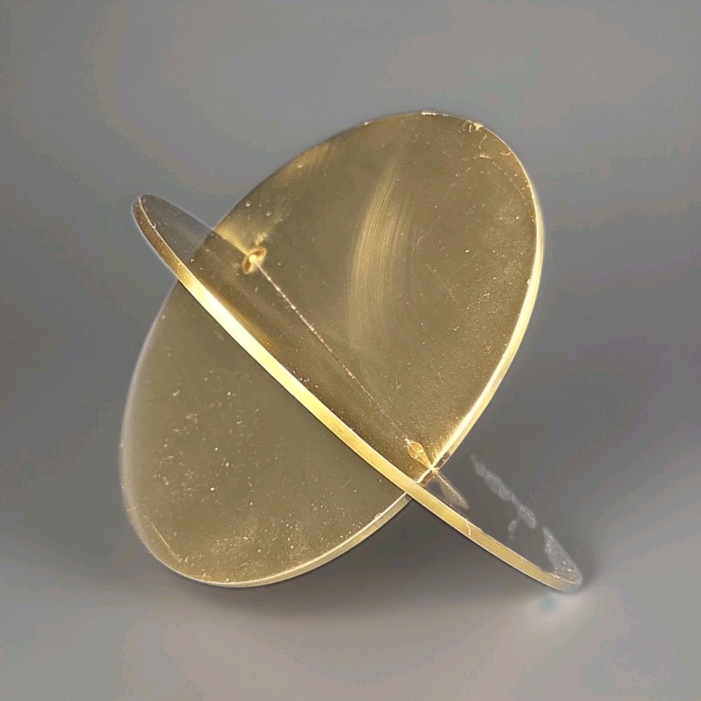 Nate Berkus Double Circle Sculpture elegant bohemian gold decor